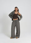 [B-BASIC] Bold Stripe Banding Pants