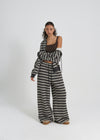 [B-BASIC] Bold Stripe Banding Pants