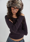 [B-BASIC] Standard Stripe Long Sleeve T-shirt (2size)