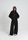 [B-BASIC] Double Cotton Rivet Hooded Zip-up