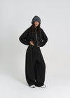 [B-BASIC] Double Cotton Rivet Hooded Zip-up