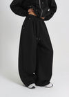 [B-BASIC] Double Cotton Rivet One-tuck Two-way Pants