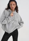 [B-BASIC] Double Cotton Rivet Hooded Zip-up