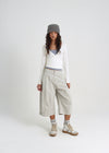 [B-BASIC] Tension Deep V-neck Wrap Long Sleeve T-shirt