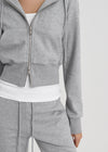 [B-BASIC] Light Sweat Slim Hooded Zip-Up