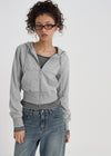 [B-BASIC] Light Sweat Slim Hooded Zip-Up