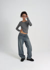 [B-DENIM] STANDARD WIDE JEANS 045