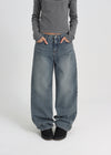 [B-DENIM] STANDARD WIDE JEANS 045