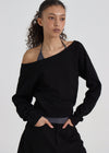 [B-BASIC] Light Sweat Off-Shoulder Man-to-Man