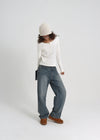 [B-DENIM] STANDARD WIDE JEANS 045