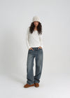 [B-BASIC] Light Standard Henley Neck Long Sleeve T-shirt (2SIZE)