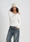 [B-BASIC] Light Standard Henley Neck Long Sleeve T-shirt (2SIZE)