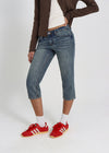 [B-DENIM] VINTAGE CAPRI JEANS 049