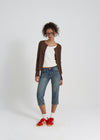 [B-DENIM] VINTAGE CAPRI JEANS 049