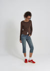 [B-DENIM] VINTAGE CAPRI JEANS 049