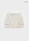 Betu Cotton Cargo Mini Skirt