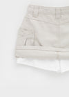 Betu Cotton Cargo Mini Skirt