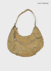 Chavking Vintage Eyelet Leather Shoulder Bag