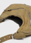 Chavking Vintage Eyelet Leather Shoulder Bag