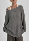 Romanki Loose Fit Boat Neck Knit