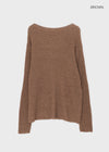 Romanki Loose Fit Boat Neck Knit