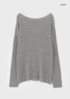 Romanki Loose Fit Boat Neck Knit