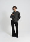 [B-BASIC] Light Sweat Bootcut Banding Pants