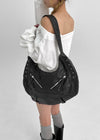 Chavking Vintage Eyelet Leather Shoulder Bag