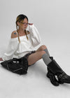 Chavking Vintage Eyelet Leather Shoulder Bag