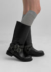 Dipolon Eyelet Biker Mid Boots
