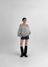 Deltz Stud Off-shoulder Man-to-man