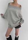 Deltz Stud Off-shoulder Man-to-man