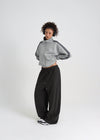 [B-BASIC] Heavy Sweat High Neck Line Zip-up