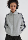 [B-BASIC] Heavy Sweat High Neck Line Zip-up