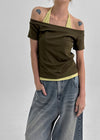 Rontu Heart Washed Wide Denim Pants