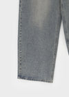 Rontu Heart Washed Wide Denim Pants