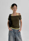 Kumba Set - Boat Neck Short Sleeve,Halter Neck