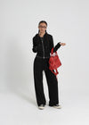 [B-BASIC] Light Sweat Straight Banding Pants