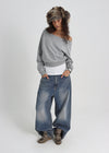 [B-BASIC] Light Sweat Off-Shoulder Man-to-Man