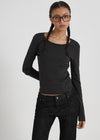 [B-BASIC] Standard Stripe Long Sleeve T-shirt (2size)