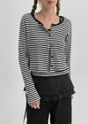 Rota Set - Striped Cardigan,Sleeveless
