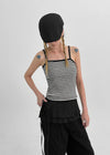 Rota Set - Striped Cardigan,Sleeveless