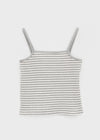 Rota Set - Striped Cardigan,Sleeveless