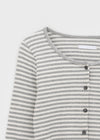Rota Set - Striped Cardigan,Sleeveless
