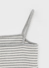 Rota Set - Striped Cardigan,Sleeveless