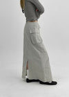 Shokan Nylon Cargo Long Skirt