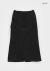 Shokan Nylon Cargo Long Skirt