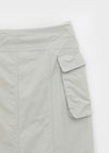 Shokan Nylon Cargo Long Skirt