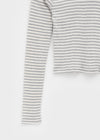 Blemang Uniqlo Stripe Two-way Long Sleeve T-shirt