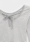 Blemang Uniqlo Stripe Two-way Long Sleeve T-shirt